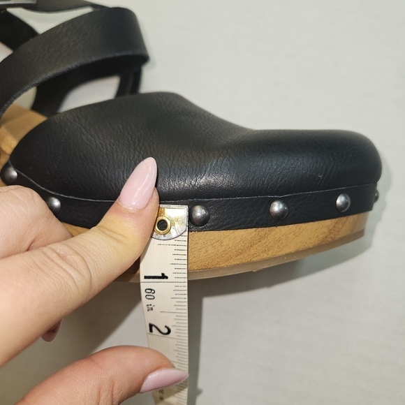 🌸 NEW Kork-Ease | Black Leather‎ Clogs - Picture 8 of 9
